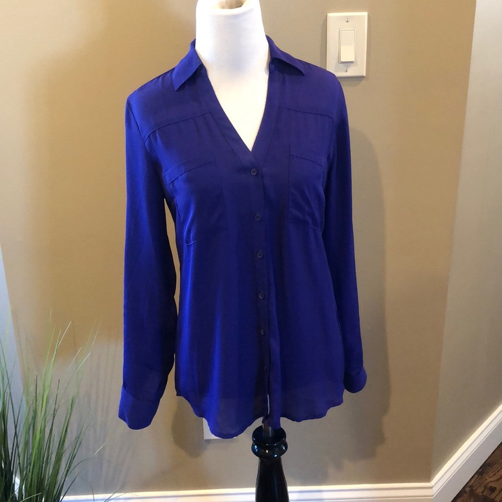 Express. Purple Portofino shirt